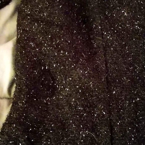 Black Lurex Cardigan Sweater - Picture 8 of 10